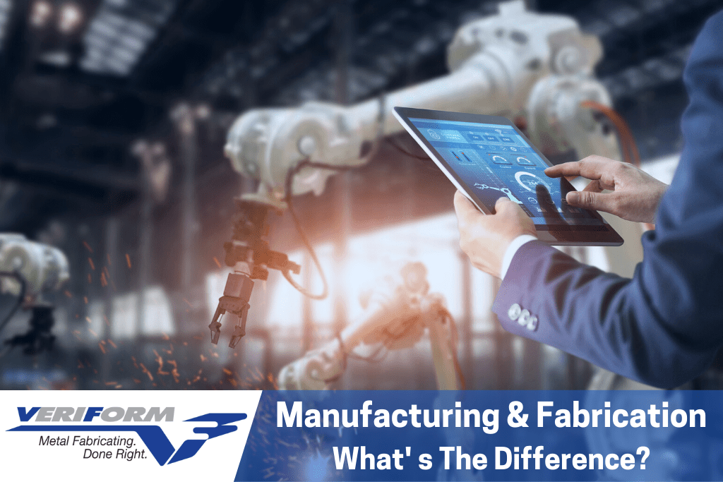 This featured image is for the article "Manufacturing and Fabrication - What's The Difference" 