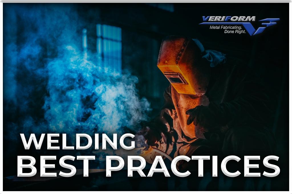 Man exercising the best practices of welding by wearing a full body safety equipment.