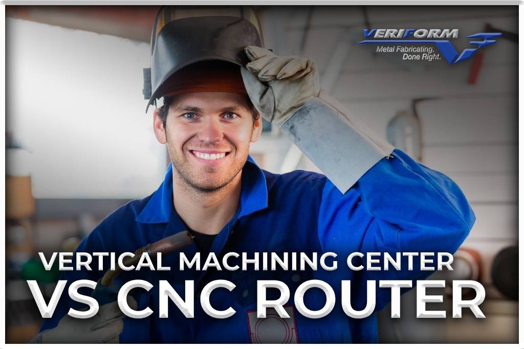 Vertical machining center vs cnc router blog featured image.