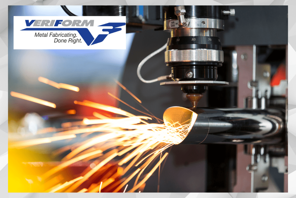 "Veriform technician precision laser welding metal parts"
"High-strength laser weld in aerospace component by Veriform"
"Advanced laser welding equipment at Veriform workshop"